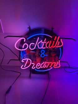 Cocktails & Dreams Neon Sign