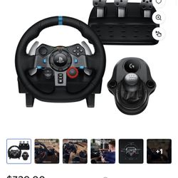 Video Game  Steering Wheel ,Logitech Driving  Force For PlayStation  5 , 4 Y Para PC Video games 