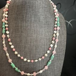 Handmade Hand Cut Heishian Turquoise Necklace 