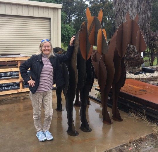 Horse π Large Metal Art Yard Art