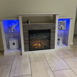 Fireplace TV Stand 