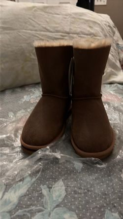 New Chestnut Shearling Mid-Calf Winter Boots