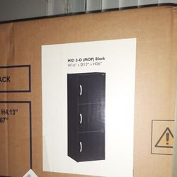 Unopened 3 Shelf 3 Door Cabinet