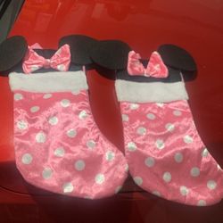 Minnie Mouse Hanging Socks For Christmas
