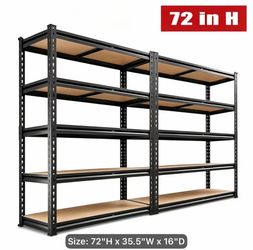 2- 72”H storage shelves
