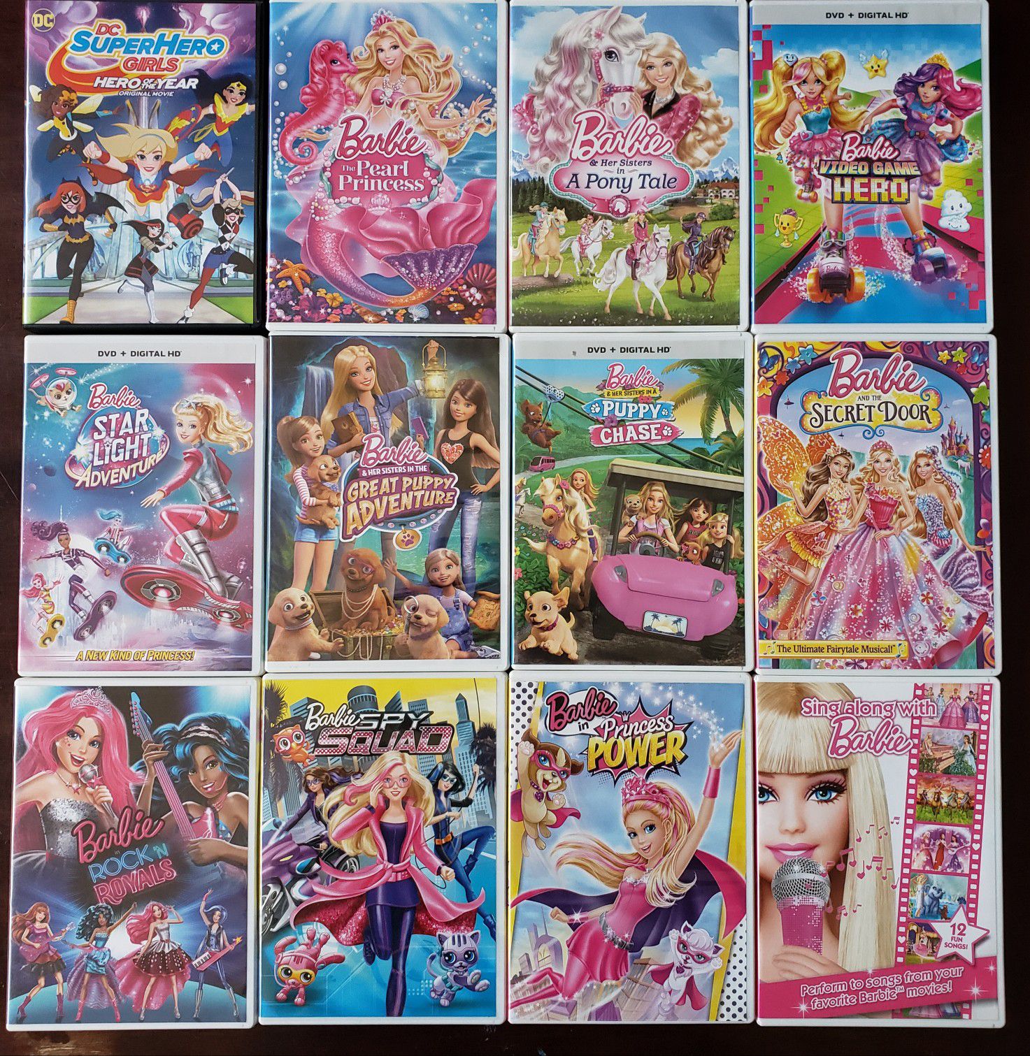 Various Barbie Movies- DVDs