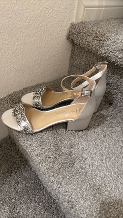 Betsey Johnson Embellished Block Heel Sandals