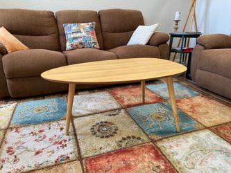 Mid-Century Modern Oval Coffee Table - Noble House Furniture