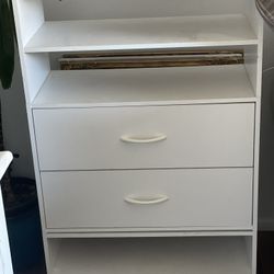 white dresser night stand