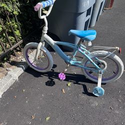 Used Girl's Frozen Bicycle