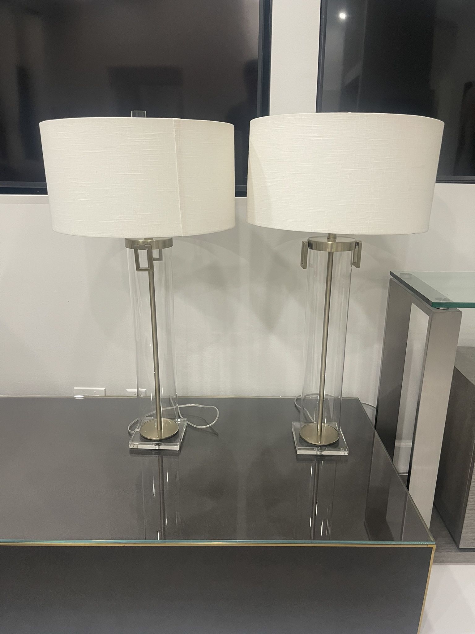Monette Tall Table Lamps - 42” H - Originally $900  Asking $250