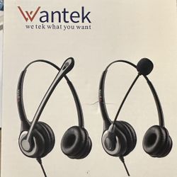 WANTEK CALL CENTER HEADSET 