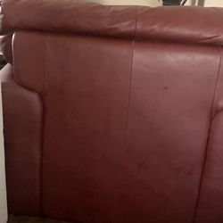 Leather Loveseat
