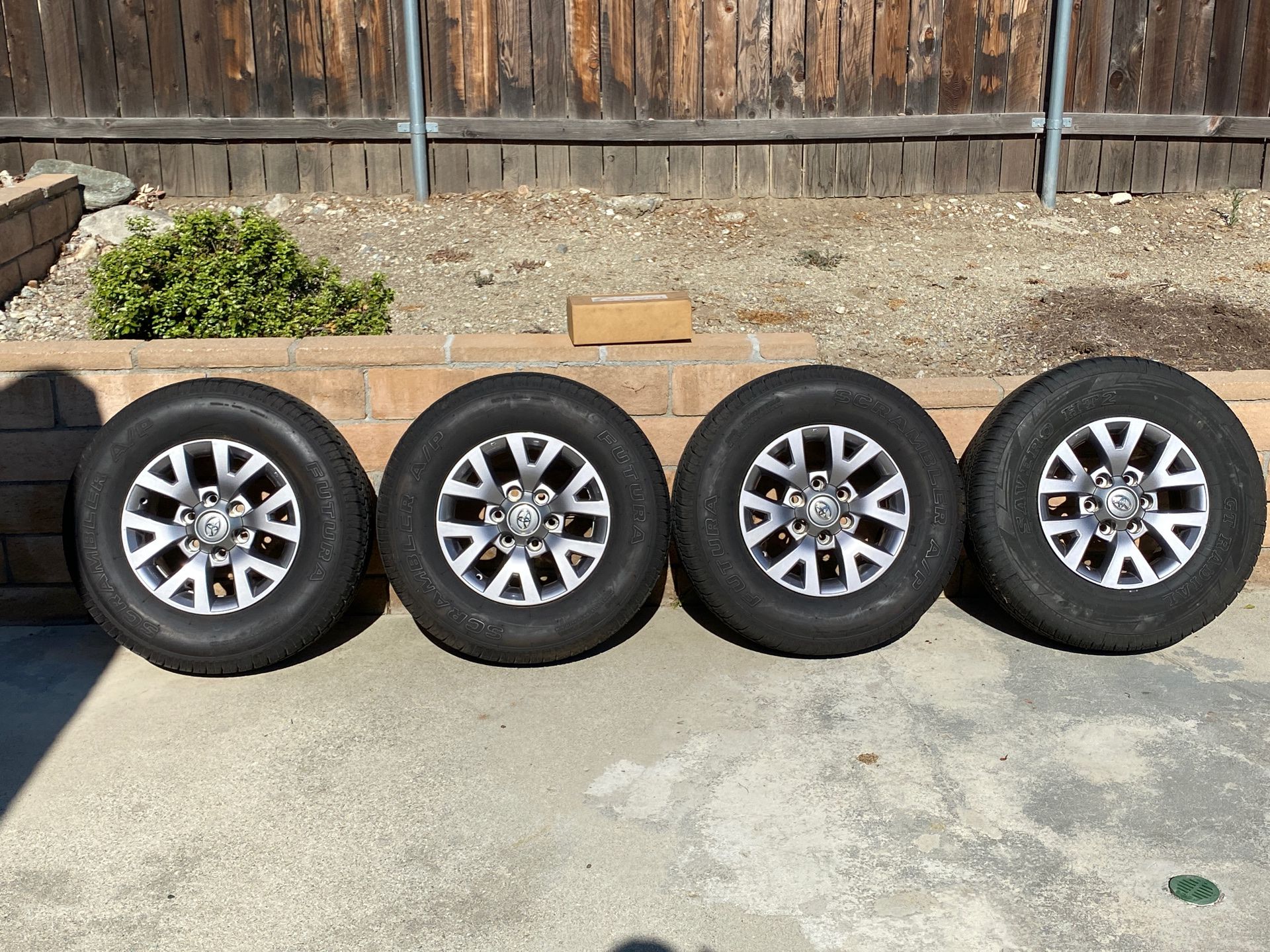 Toyota Tacoma Set Of Tires And Rims (stock aluminum rims for 2016 SR5)