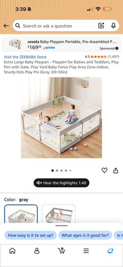 Large Play pen