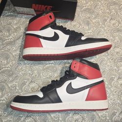 100% Authentic 2016 Jordan 1 Black Toe Og Box 