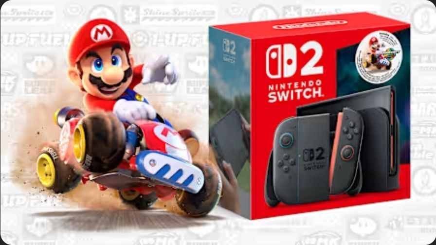 Nintendo Switch 2 With Mario Kart Bundle