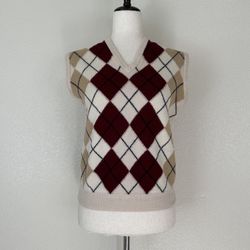 Lyle & Scott 100% Super Lambwool Women’s Sweater Vest, Size S-M