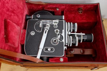 Bolex H16 16mm Movie Camera with 3 lenses on turret