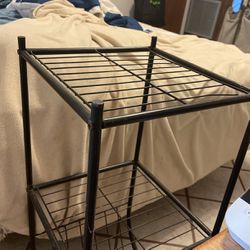 Small Shelf (black Metal Wire)