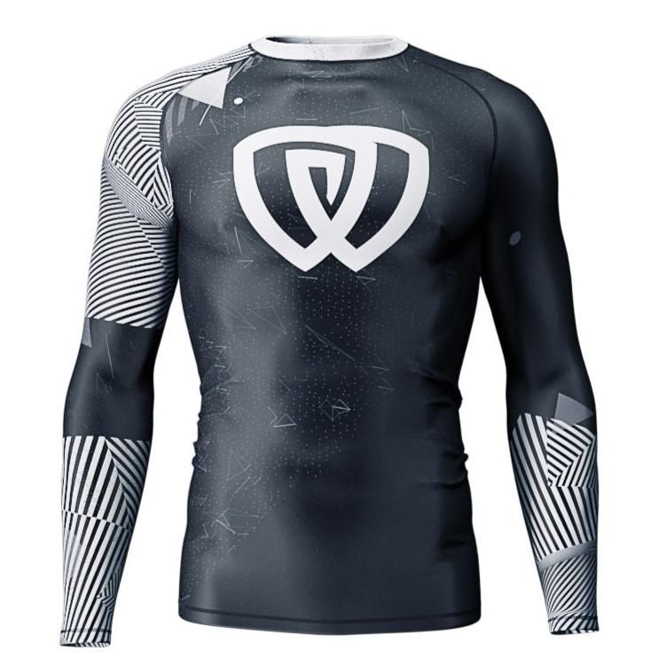 Phalanx Chaos Black Long Sleeve Rash Guard Large
