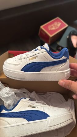 Puma Kids Low-Top Sneakers White Blue
