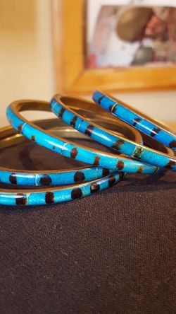 5 piece turquoise bracelets