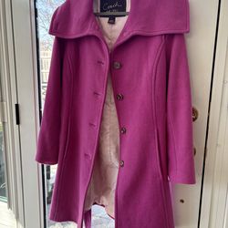Coach Wool Blend Coat – Pink – Size L – Excellent condition