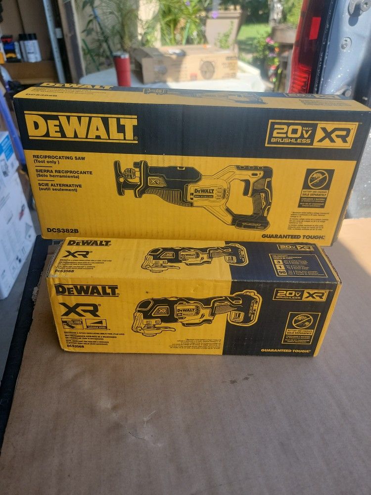 DEWALT XR 20-VOLT VARIABLE SPEED BRUSHLESS CORDLESS RECIPROCATING SAW AND MULTI-TOOL ( TOOL ONLY )