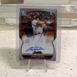 2023 Bowman Chrome Javier Valdes 1st Prospect Auto Autograph #CPA-JVS Braves