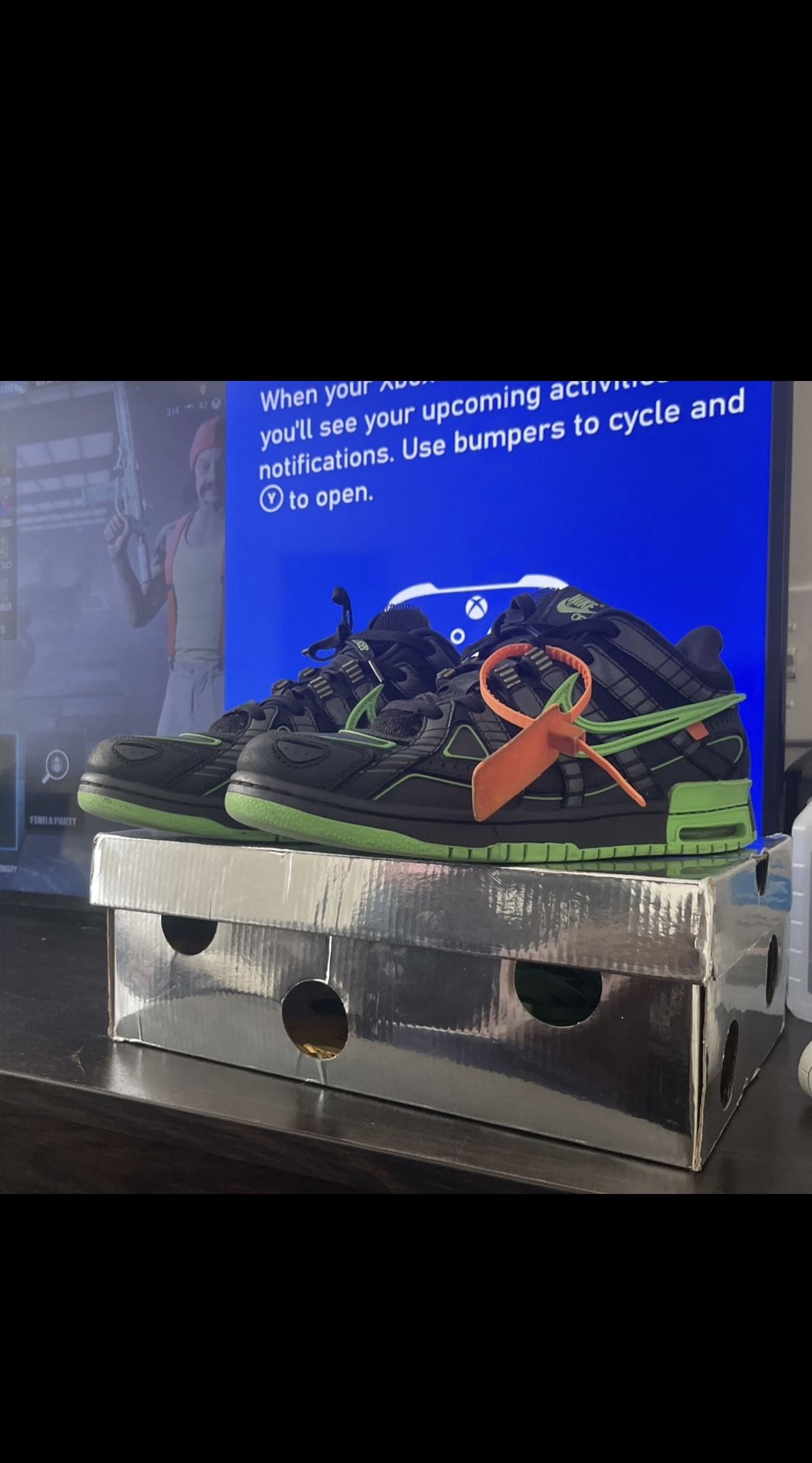 Nike Air Rubber Dunk x Off-white Low Green Strike