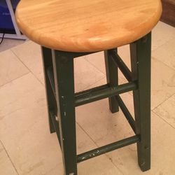 One Wooden Bar Or Kitchen Stool 