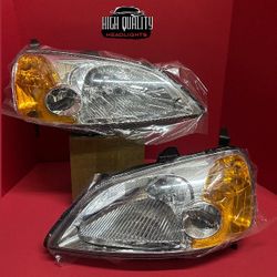 Honda Civic 2001. 2003 headlights.
