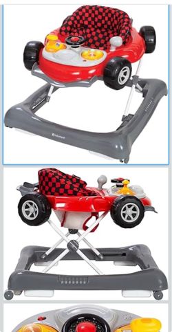 Smart steps speedster walker race car
