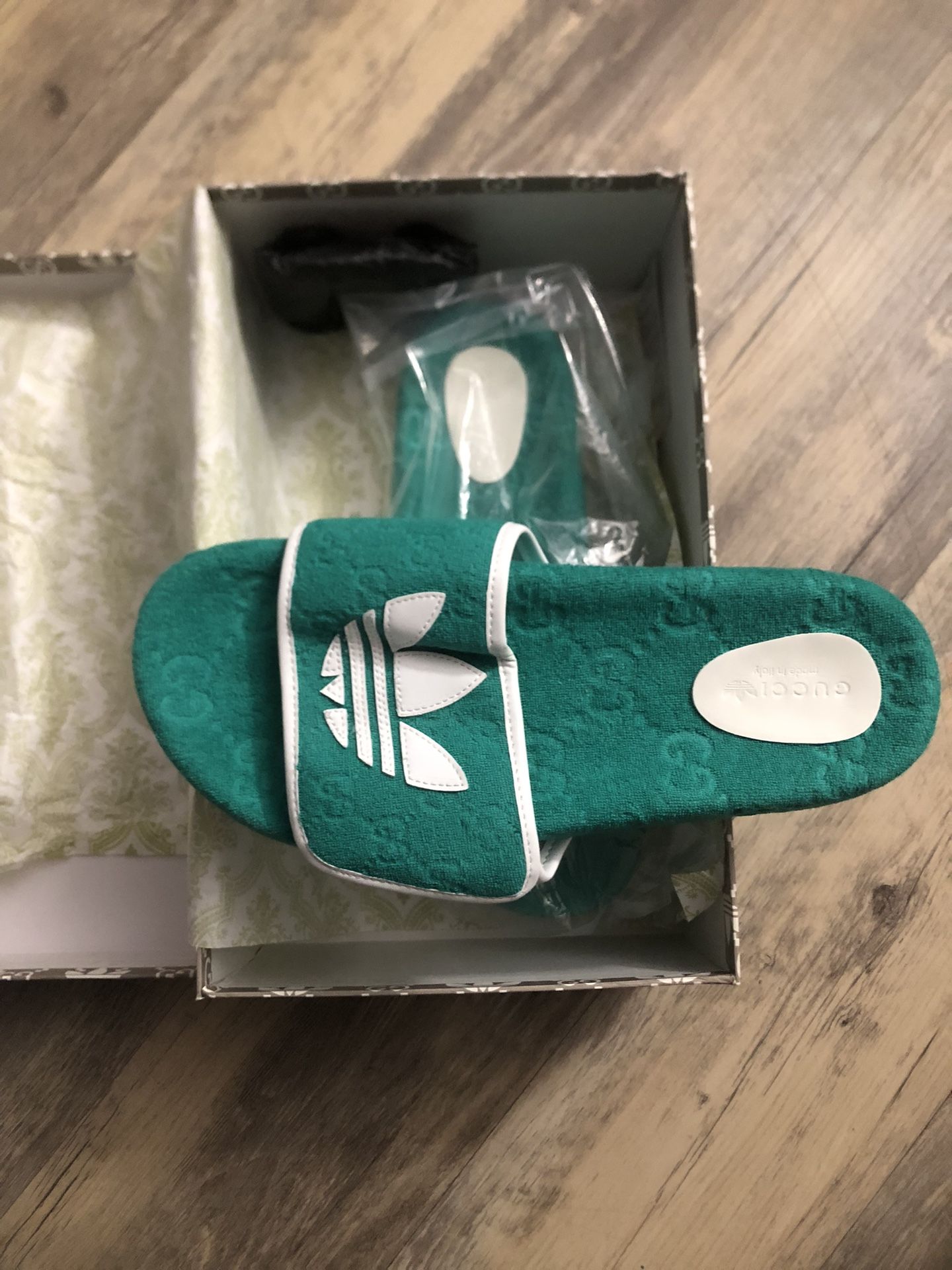 Gucci Adidas Collab slides