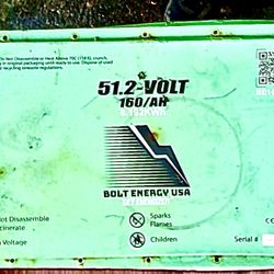 Bolt Energy USA 51 Volt 160Ah High Output Lithium Battery 