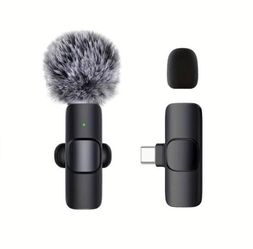 New in box Wireless Lavalier Microphone System with 1-Touch Recording, Clip-On Design, USB Type-C