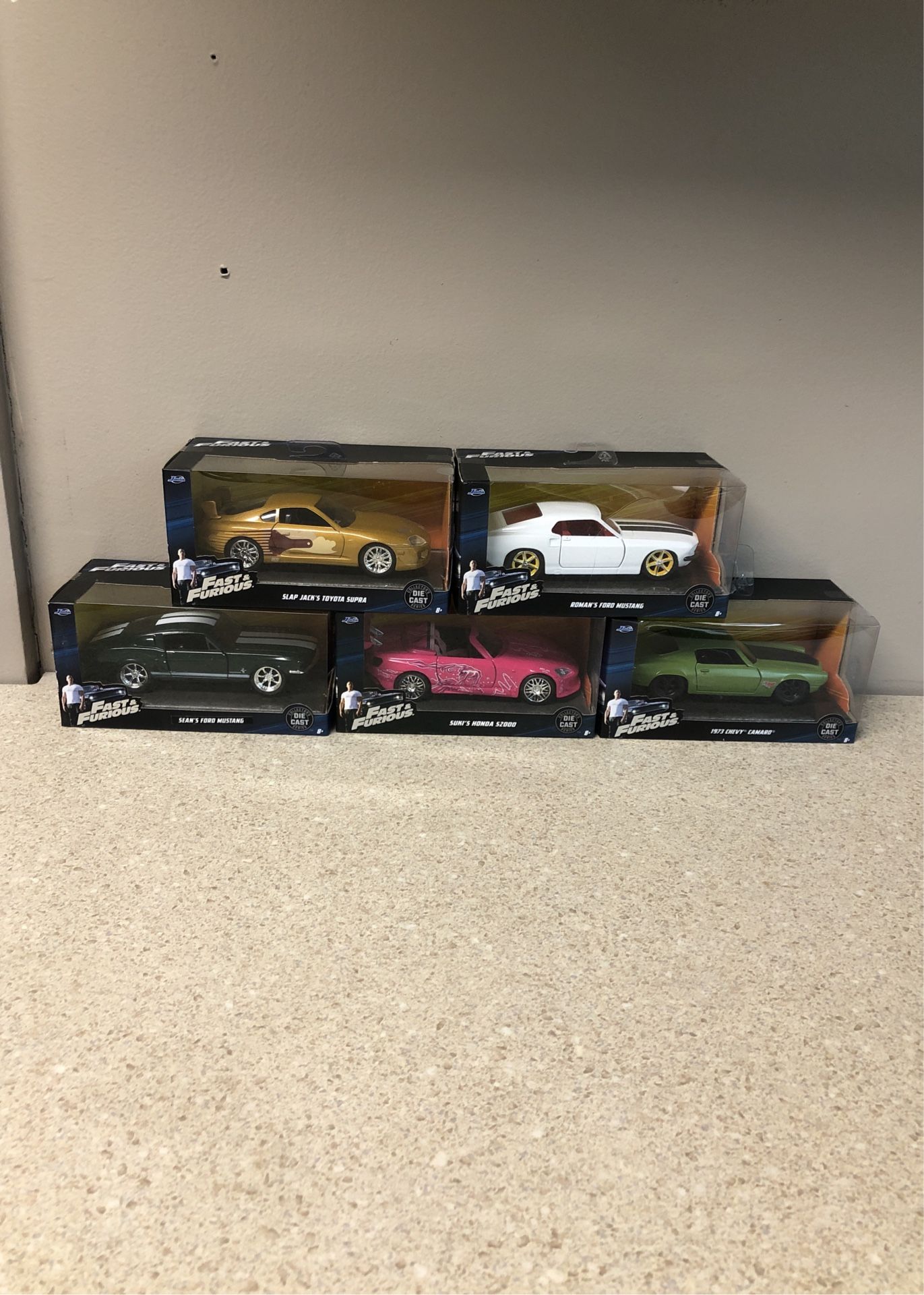 Fast & Furious Diecast (Lot Of 5) 1:32 Scale