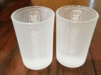 Jagermeister Set of 2 Hunting Master Frosted 2cl Shooters Shot Glasses