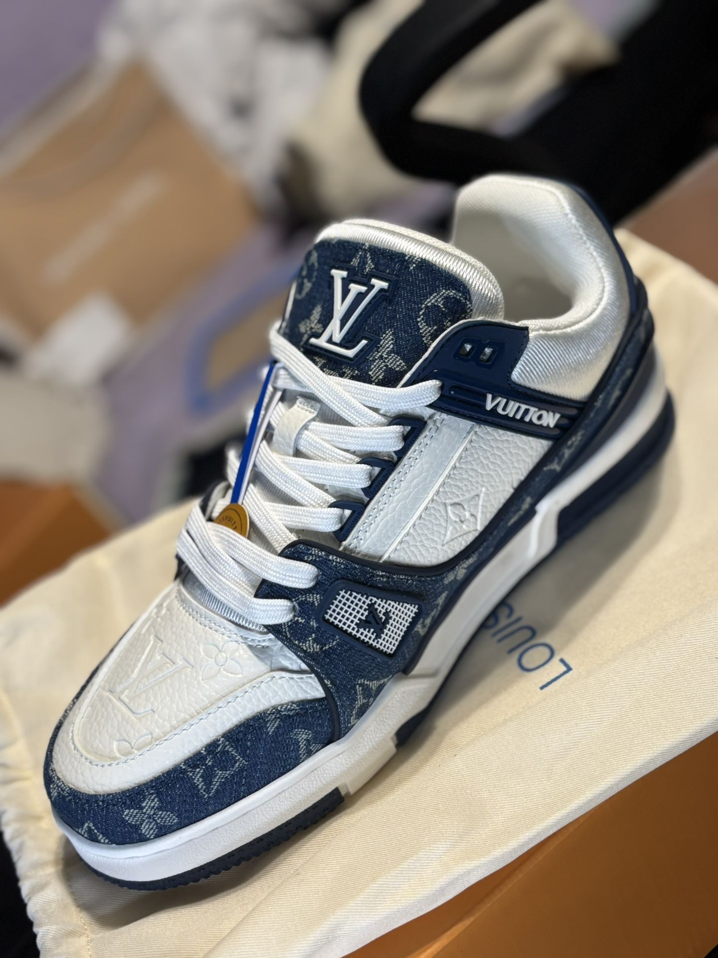 Blue Lv Trainer Shoes 
