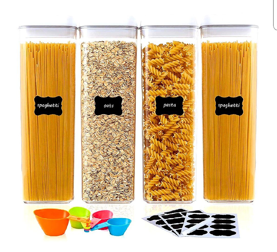 Airtight Food Storage Containers, 4 Pieces
