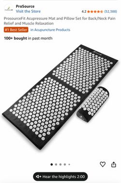 ProsourceFit Acupressure Mat and Pillow Set XL Size, Brand New.