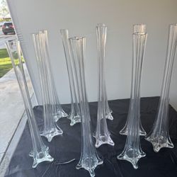 Selling 10 Pieces Of Tall Vases Eiffel Tower Centerpieces 20 Inch Tall
