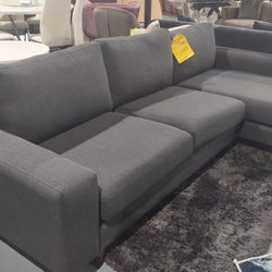 NEW SECTIONAL GRAY FABRIC 115x60