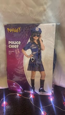 Spirit Police Chief Girls Halloween Costume