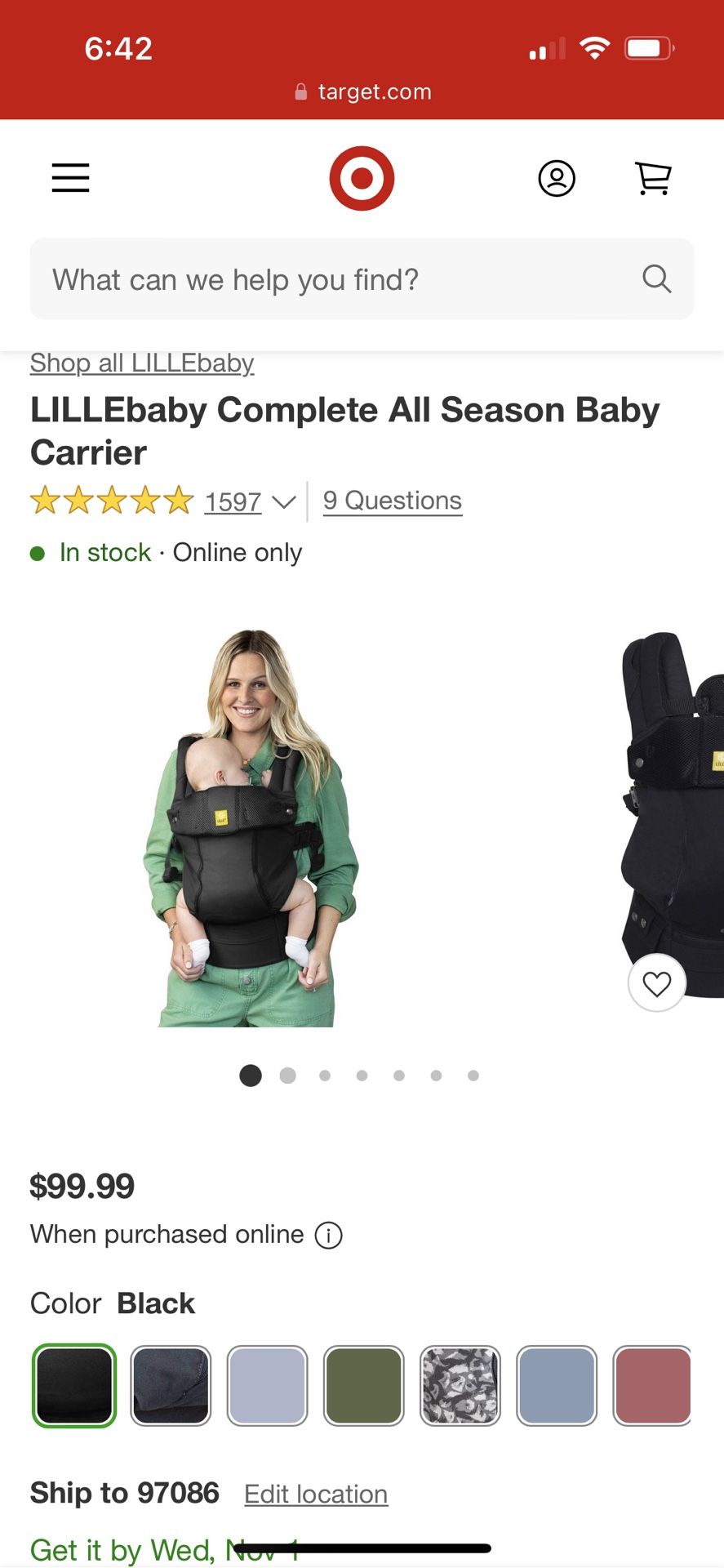 LILLEbaby All Season Baby Carrier