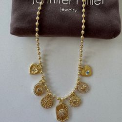 Multi Charm Bead Necklace 