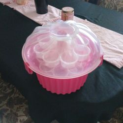 Pink Cupcake Storage