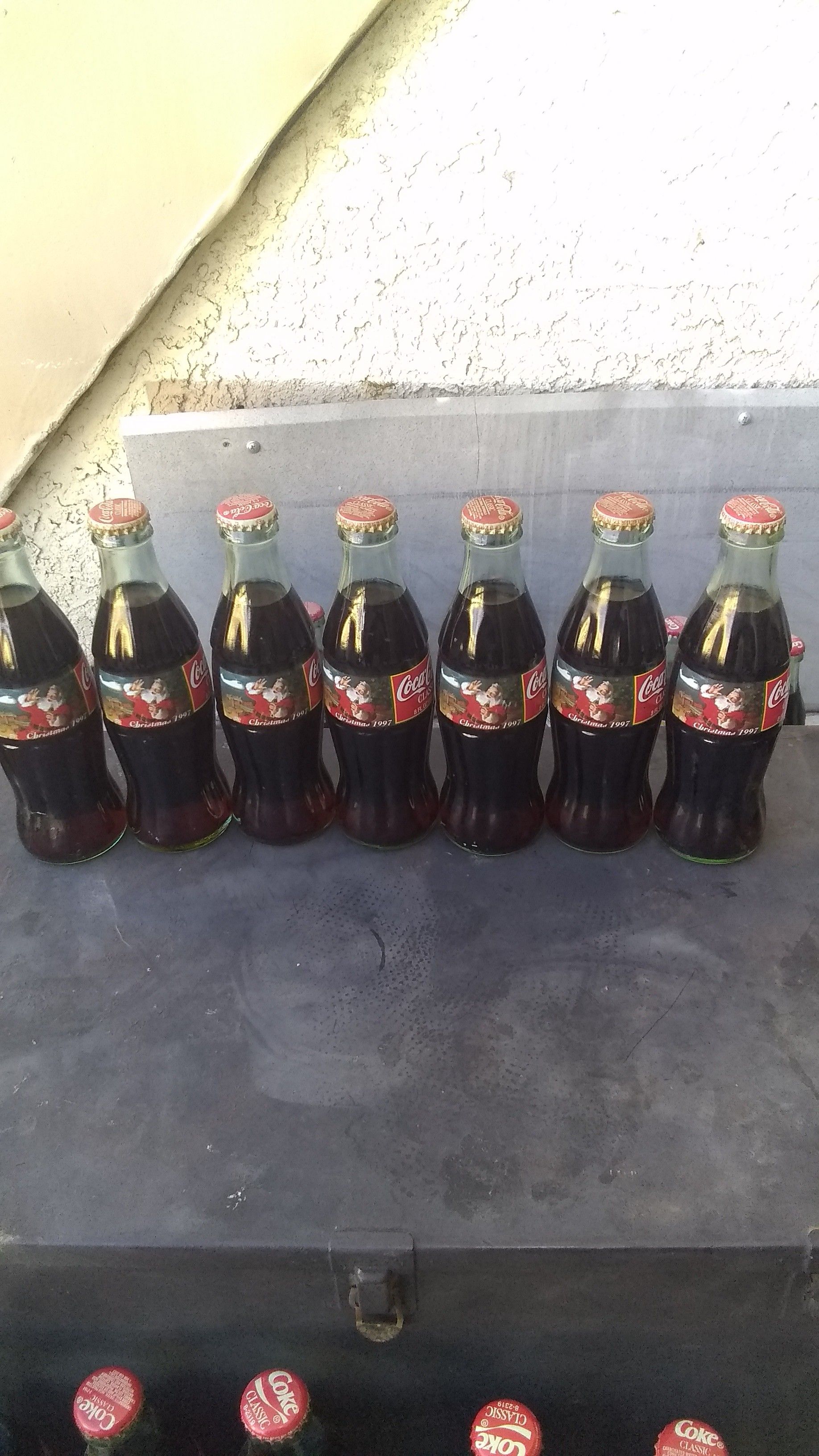 Holiday Coca-Cola collectible bottles