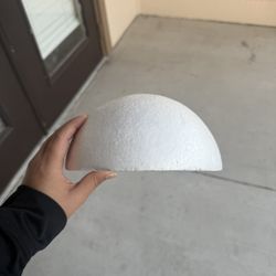 8” half foam circle